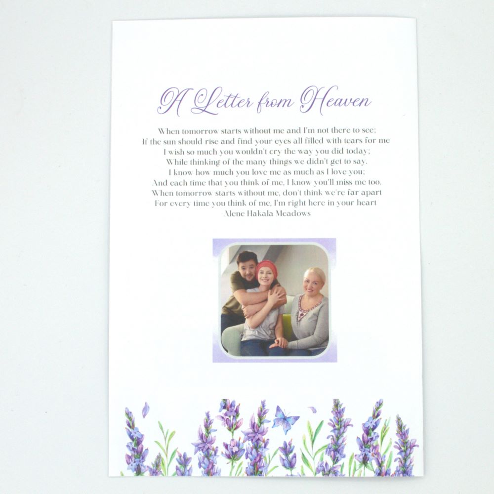 Lavender Floral Funeral Program