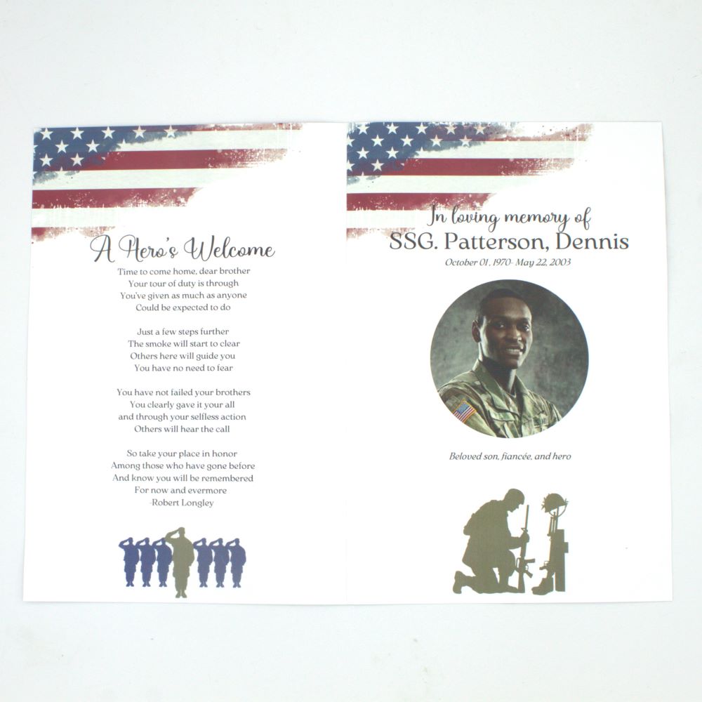 Military Funeral Program